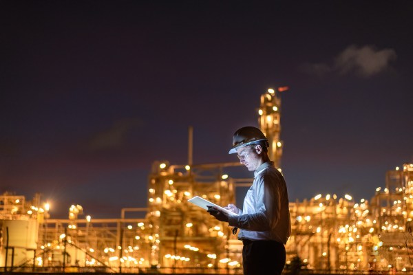 engineer-survey-team-wear-uniform-and-helmet-stand